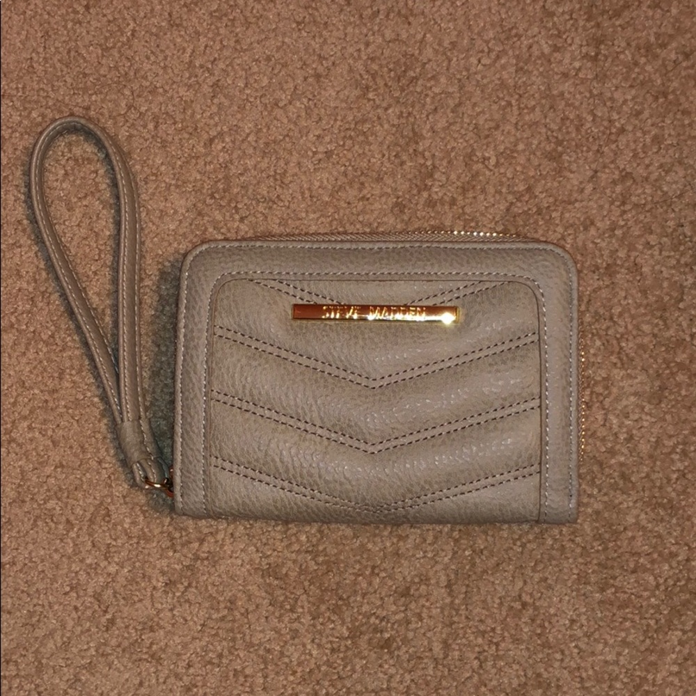 Steve Madden Taupe Clutch Wallet